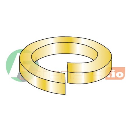 Newport Fasteners Split Lock Washer, For Screw Size 3/4 in Steel, Zinc Yellow Finish, 500 PK 409778